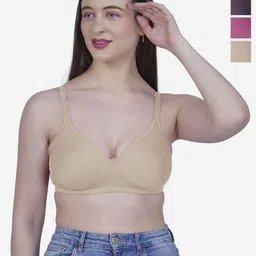 SHYAM SONS FLAIR Pack Of 4 Full Coverage Lightly Padded Bras-image-50