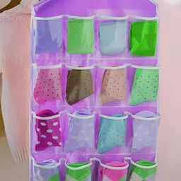 atorakushon Purple Set of 1 Reusable Multi-Utility Organisers image 1