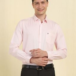 Allen Solly Micro Ditsy Printed Spread Collar Slim Fit Formal Pure Cotton Shirt-image-77