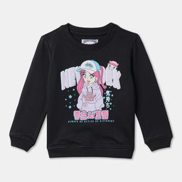 R&B Girls Cotton Round Neck Long Sleeves Sweatshirt-image-67