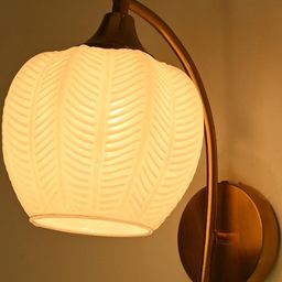 1ST TIME White Solid Glass Traditional Sperical Shaped Wall Lamp-picture-35