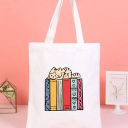 the sack co White Canvas Tote Bag-image-90