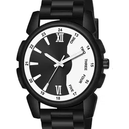 CSAMON Men Dial & Bracelet Style Straps Analogue Watch J16 BLK 1002BLK New PU-8