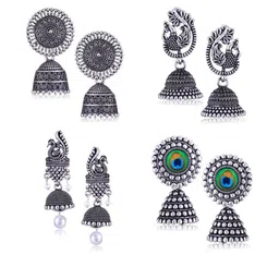 DIVASTRI Silver-Plated Alloy Earrings-image-74