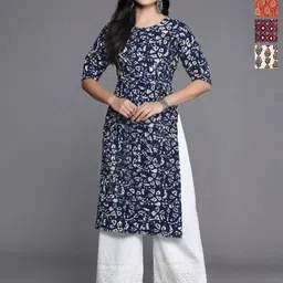 Anouk Rustic Women Pack Of 4 Ethnic Motifs Printed Crepe Kurta-picture-19