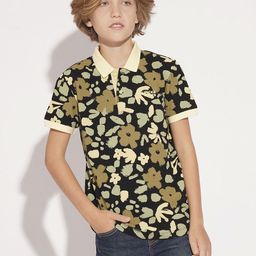Jack & Jones Junior Boys Floral Printed Polo Collar Pockets T-shirt-picture-13