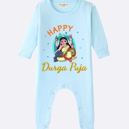BLUSHES Infants Durga Puja Printed Pure Cotton Romper-picture-24