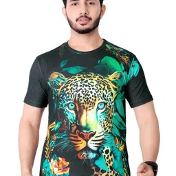 UD FABRIC Men Tiger Face Printed T-shirt-image-81