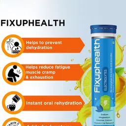 Fixuphealth Set Of 2 Electrolytes & Vit C Tablets - 20 N Each - 67 g Each - Lemon Flavor image 3