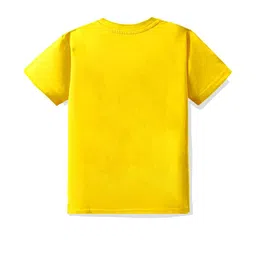 KAVEE Pure Cotton Half Sleeves You Re Not On My Level Text Printed Bio Washed Tee - Yellow image 3