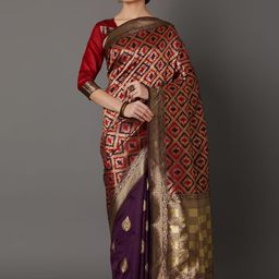 KALINI Woven Design Zari Bhagalpuri Saree-image-101
