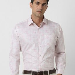 Van Heusen Men Spread Collar Abstract Printed Cotton Formal Shirt-picture-15