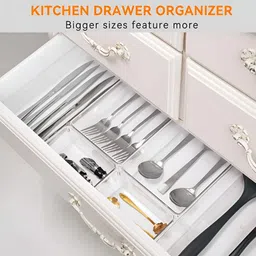 Aura Transparent Set of 6 Regular Drawer Organiser Organisers image 4