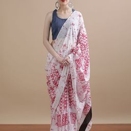 Jaipur Kurti Printed Pure Cotton Saree-picture-38