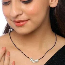 Anouk Gold-Plated Artificial Stones and Beads Mangalsutra-11