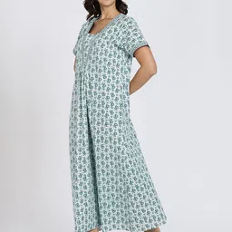 NAIDU HALL Women Printed Maxi Nightdress-picture-44