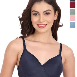 Liigne Pack of 5 Full Coverage Lightly Padded Bra-picture-28