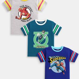 Here&Now X Game Begins Boys Pack of 3 Assorted Cotton T-shirt-picture-0