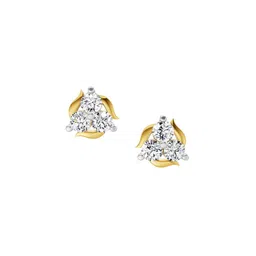 Sparkles Lab Grown Diamond Stud Earring 0.41 Ct 14K Yellow Gold-image-71