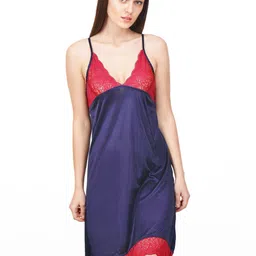 PHALIN Solid Satin Babydoll (Size- Free)-image-86