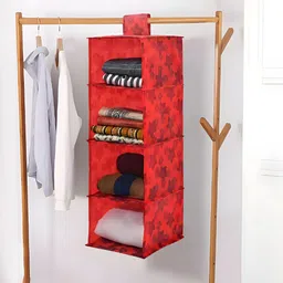 Aura Red Set of 1 Regular Multi-Utility Organisers-45