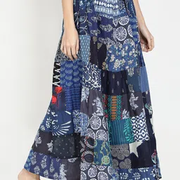 Cloth Bites Printed A-Line Maxi Skirt image 3