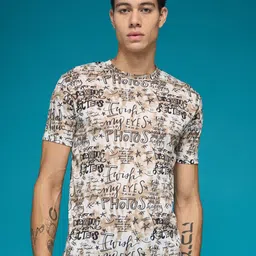 SMARTEES Typography Printed Slim Fit T-shirt-picture-5