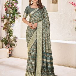 Rekha Maniyar Ethnic Motifs Printed Pure Chiffon Saree-picture-44