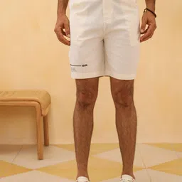 PRIMAL GRAY Men Cotton Loose Fit Regular Shorts-image-45