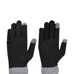 LOOM LEGACY Men Acrylic Touchscreen Gloves-66