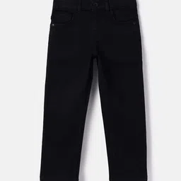 United Colors of Benetton Boys Straight Fit Mid-Rise Low Distress Jeans-picture-7