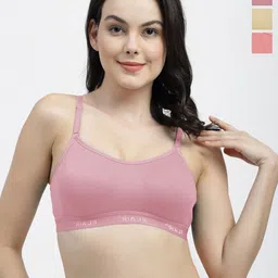 SHYAM SONS FLAIR Pack Of 3 Minimizer Bra All Day Comfort Full Coverage-picture-40