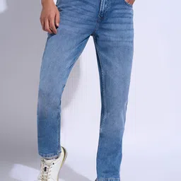 SF JEANS by Pantaloons Men Slim Fit Low Distress Light Fade Jeans-image-94