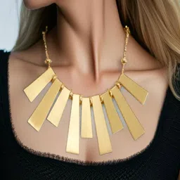 Vientiq Gold Alloy Necklace-38