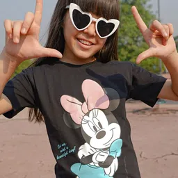 Nap Chief Girls Minnie Mouse Printed Pockets T-shirt-picture-50