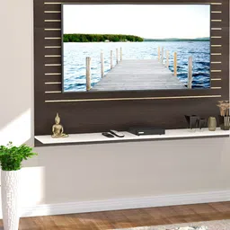 bluewud Reyloye Brown & White Wooden Wall Mount TV Entertainment Unit-picture-35