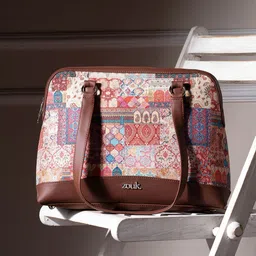 ZOUK Printed Structured Shoulder Bag image 3