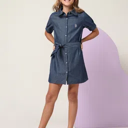 U.S. Polo Assn. Kids A-Line Mini Dress-picture-46