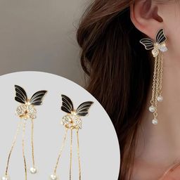 Korean Butterfly Earrings for Girls-image-90