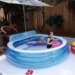 SWIM CENTER FAMILY (IND*47) LOUNGE LARGE PADDLING POOL WITH PUMP Inflatable Swimming Pool-26
