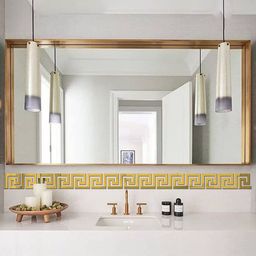 VAH Kya Bat Hai !! 20 - Pcs Square Border Mirror Stickers for Wall Mirror-image-45