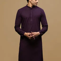 Sanwara Geometric Embroidered Chikankari Cotton Straight Kurta-picture-53