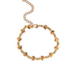 Raf the label Gold Plated Heart Beads Adjustable Link Chain Bracelet-image-54