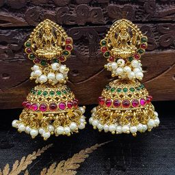 GRIIHAM Contemporary Jhumkas Earrings-image-24