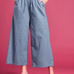 Bareblow Women Knitted Wide Leg Palazzos-image-73