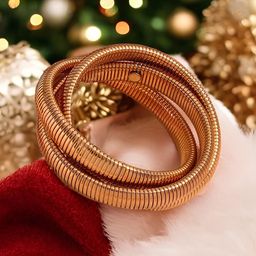 KARISHMA KREATIONS Gold-Plated Stainless Steel Wraparound Bracelet-image-13