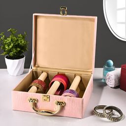 Aura Pink Set of 1 Regular Jewellery Organiser Organisers-12