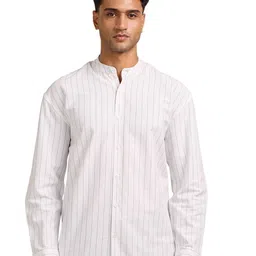 Mast & Harbour Men Comfort Opaque Striped Casual Shirt-picture-29