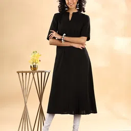 Anouk Women Mandairan Coller Thread Work Kurta-picture-48