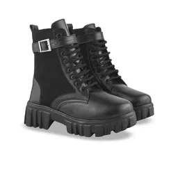 Shoetopia Men Textured Casual Regular Boots-picture-16